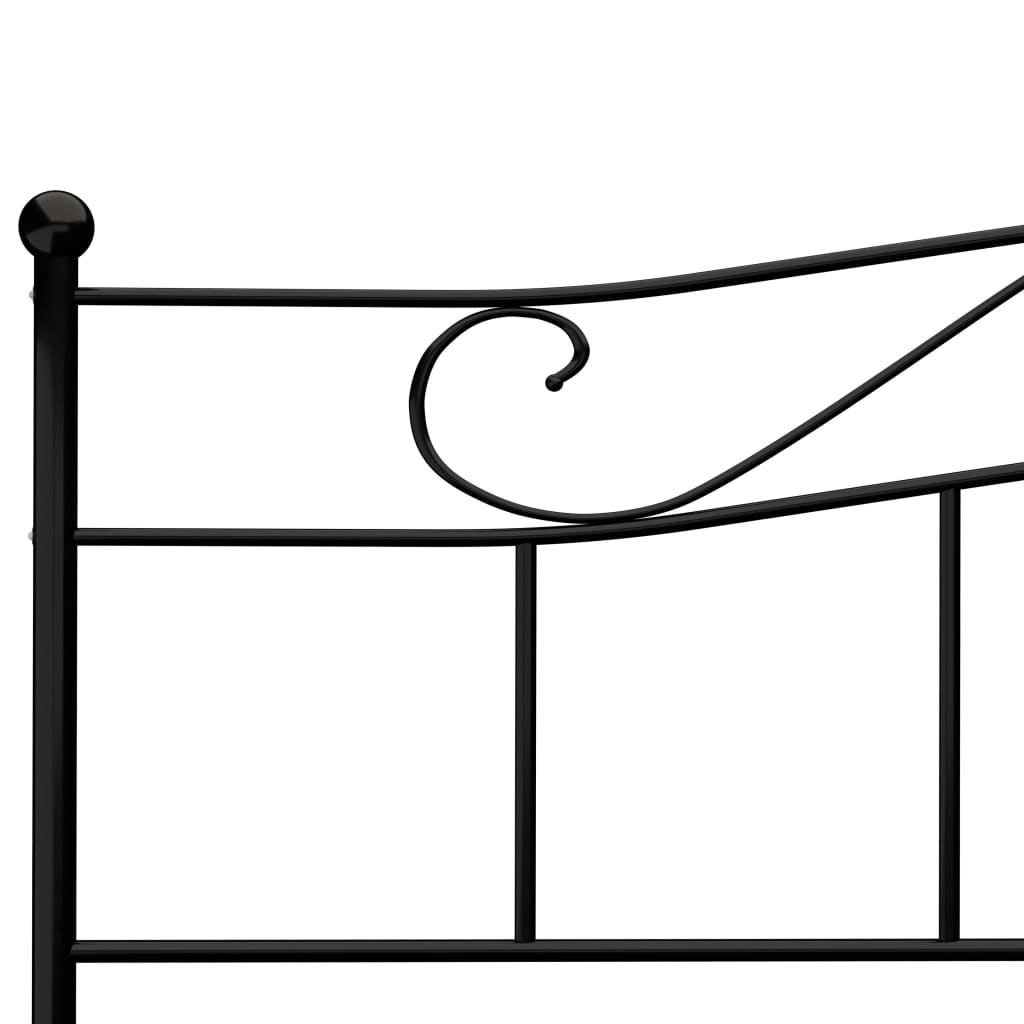 Bedframe metaal zwart 180x200 cm is nu te koop bij PeponiXL, paradijselijk wonen!