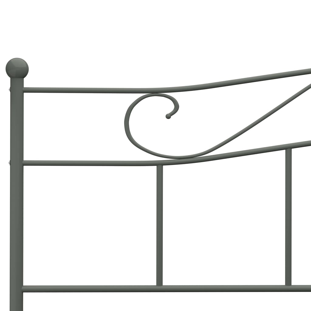 Bedframe metaal grijs 180x200 cm is nu te koop bij PeponiXL, paradijselijk wonen!