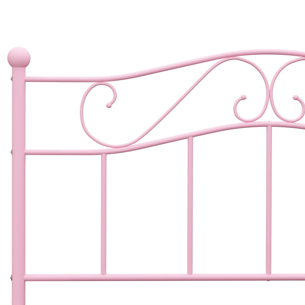 Bedframe metaal roze 120x200 cm is nu te koop bij PeponiXL, paradijselijk wonen!