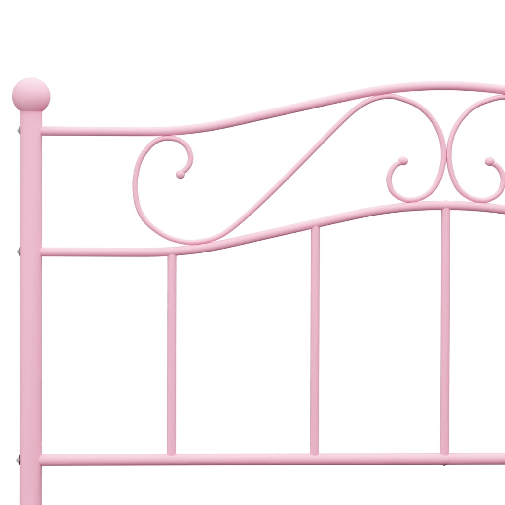 Bedframe metaal roze 160x200 cm is nu te koop bij PeponiXL, paradijselijk wonen!