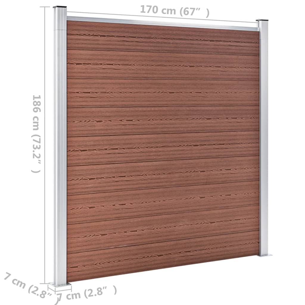 Schutting 1218x186 cm HKC bruin is nu te koop bij PeponiXL, paradijselijk wonen!