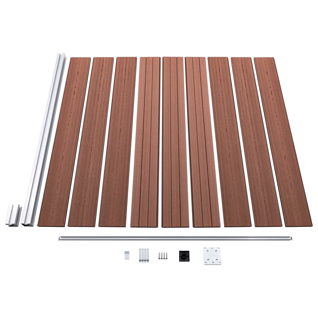 Schutting 1391x186 cm HKC bruin is nu te koop bij PeponiXL, paradijselijk wonen!
