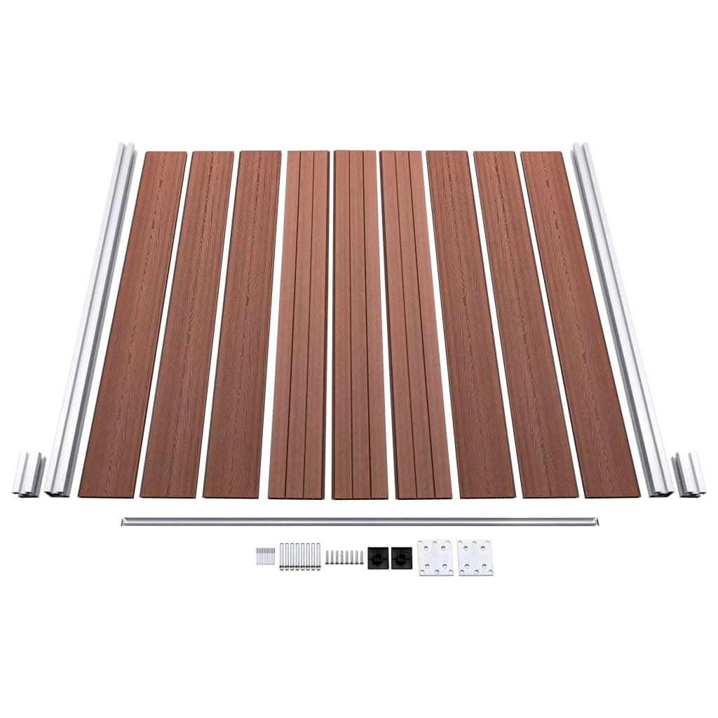 Schutting 1737x186 cm HKC bruin is nu te koop bij PeponiXL, paradijselijk wonen!