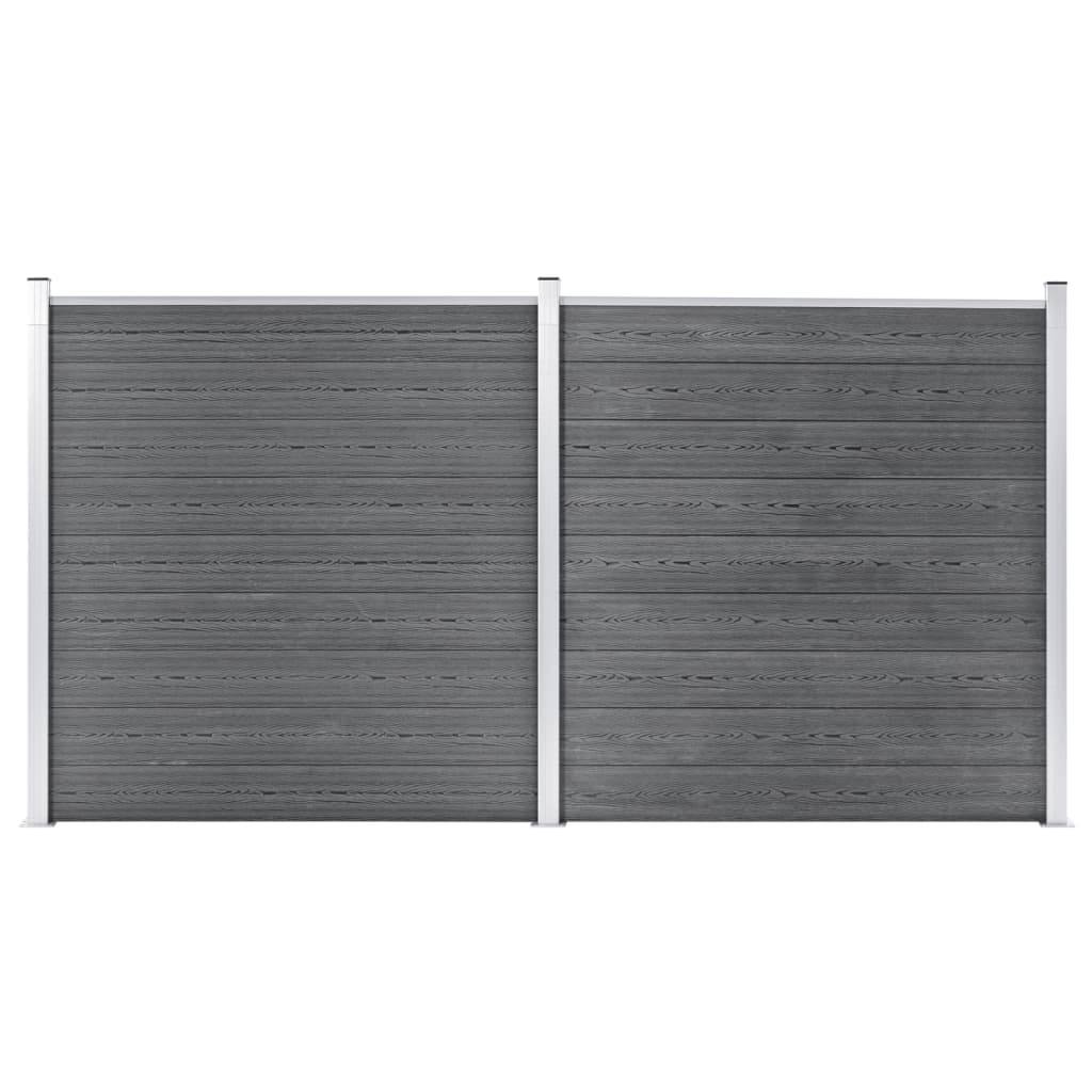 Schutting 353x186 cm HKC grijs is nu te koop bij PeponiXL, paradijselijk wonen!