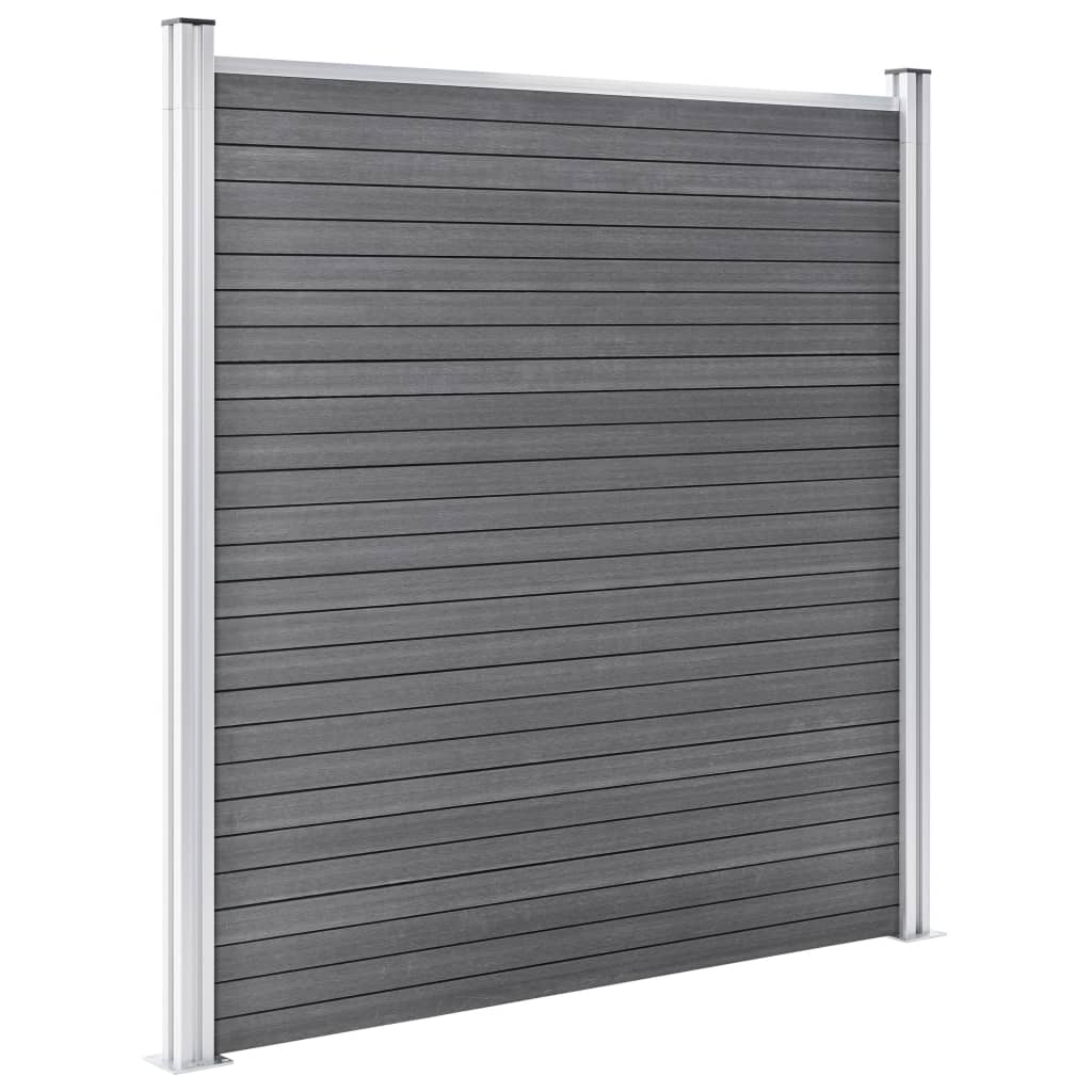 Schutting 353x186 cm HKC grijs is nu te koop bij PeponiXL, paradijselijk wonen!