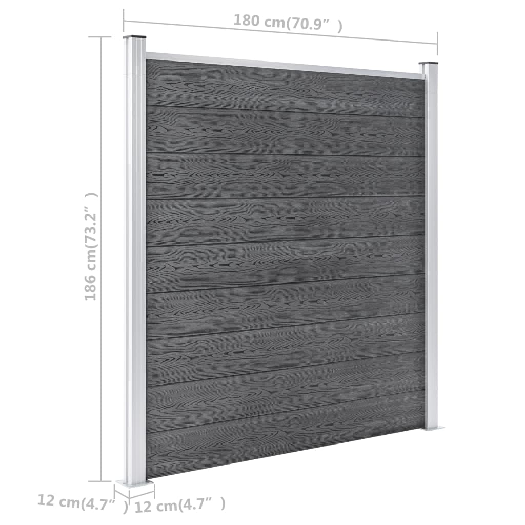 Schutting 1564x186 cm HKC grijs is nu te koop bij PeponiXL, paradijselijk wonen!
