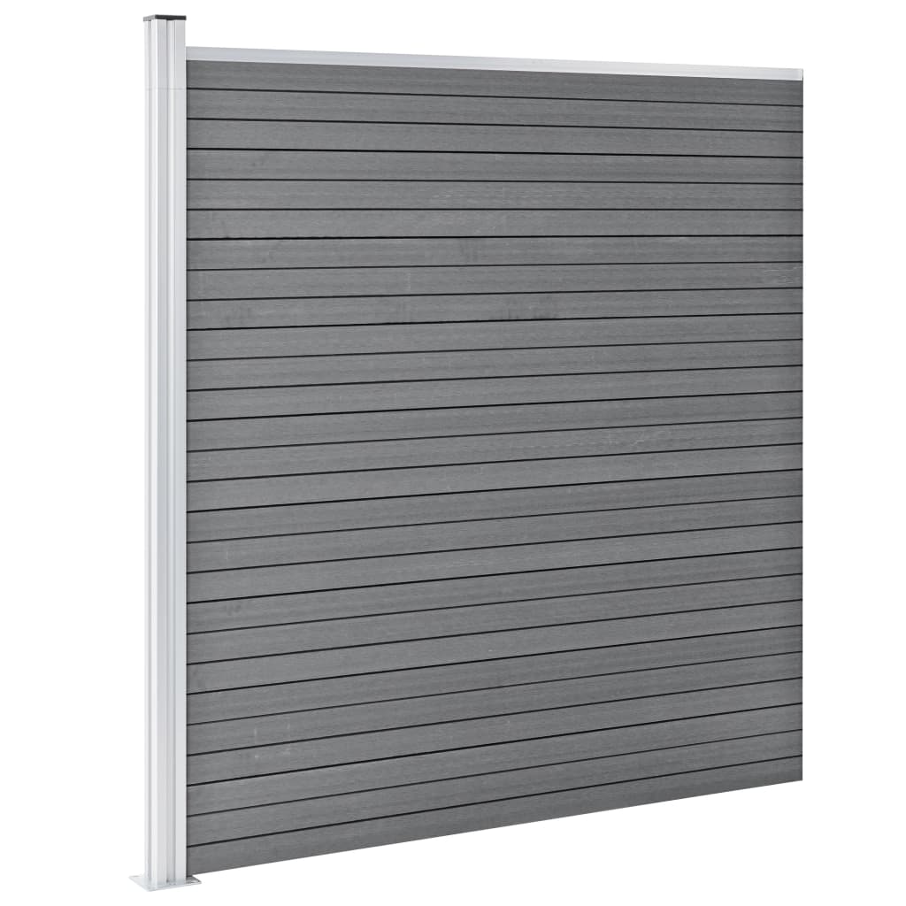 Schutting 1737x186 cm HKC grijs is nu te koop bij PeponiXL, paradijselijk wonen!