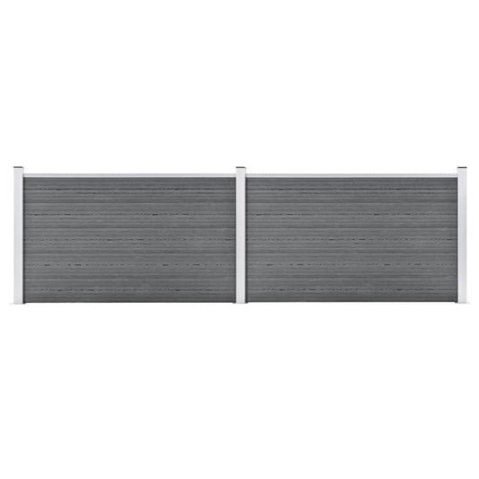 Schutting 353x106 cm HKC grijs is nu te koop bij PeponiXL, paradijselijk wonen!