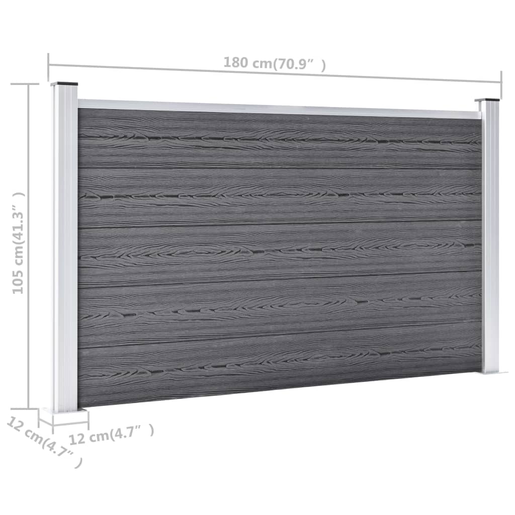 Schutting 526x106 cm HKC grijs is nu te koop bij PeponiXL, paradijselijk wonen!