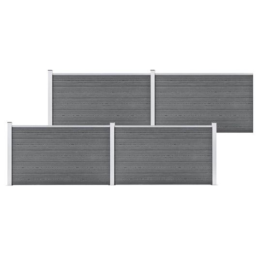 Schutting 699x106 cm HKC grijs is nu te koop bij PeponiXL, paradijselijk wonen!