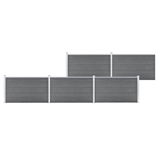 Schutting 872x106 cm HKC grijs is nu te koop bij PeponiXL, paradijselijk wonen!