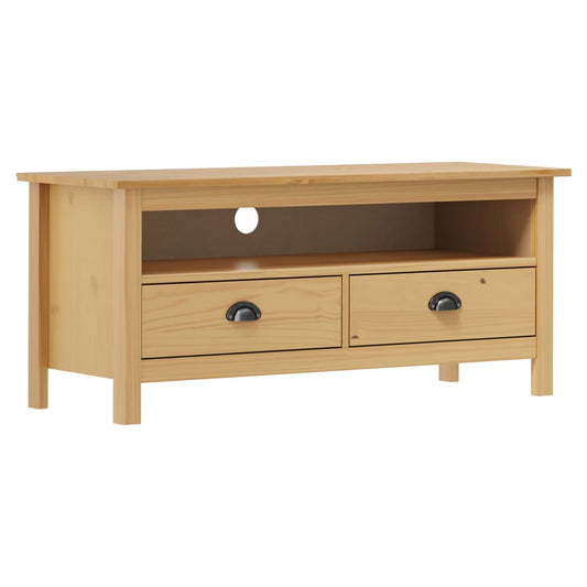 Tv-meubel Hill 110x40x47 cm grenenhout honingbruin is nu te koop bij PeponiXL, paradijselijk wonen!