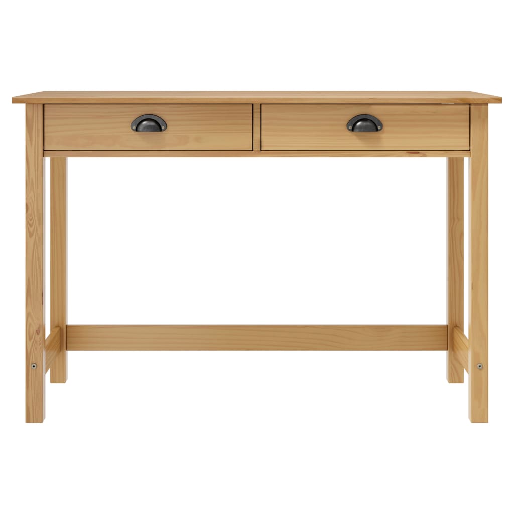 Wandtafel Hill 2 lades 110x45x74 cm massief grenenhout is nu te koop bij PeponiXL, paradijselijk wonen!