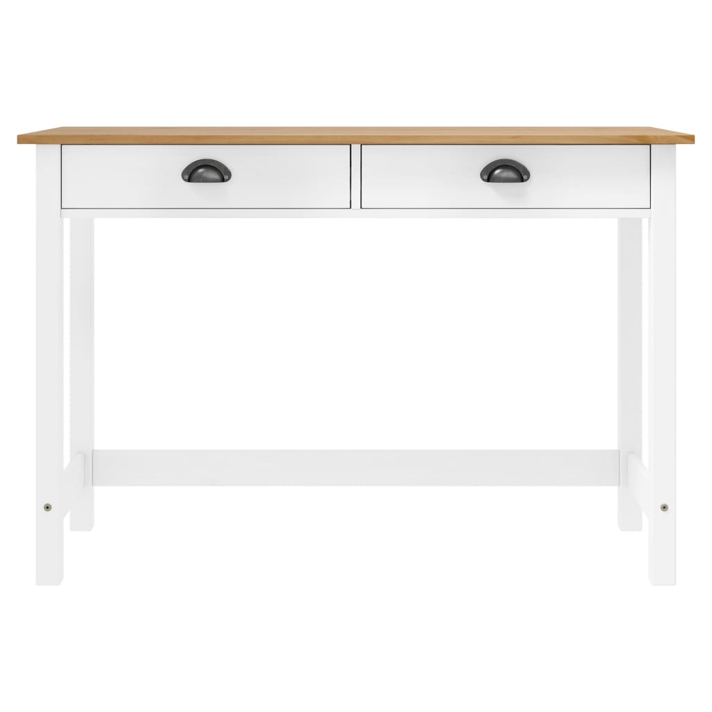 Wandtafel Hill 2 lades 110x45x74 cm massief grenenhout is nu te koop bij PeponiXL, paradijselijk wonen!