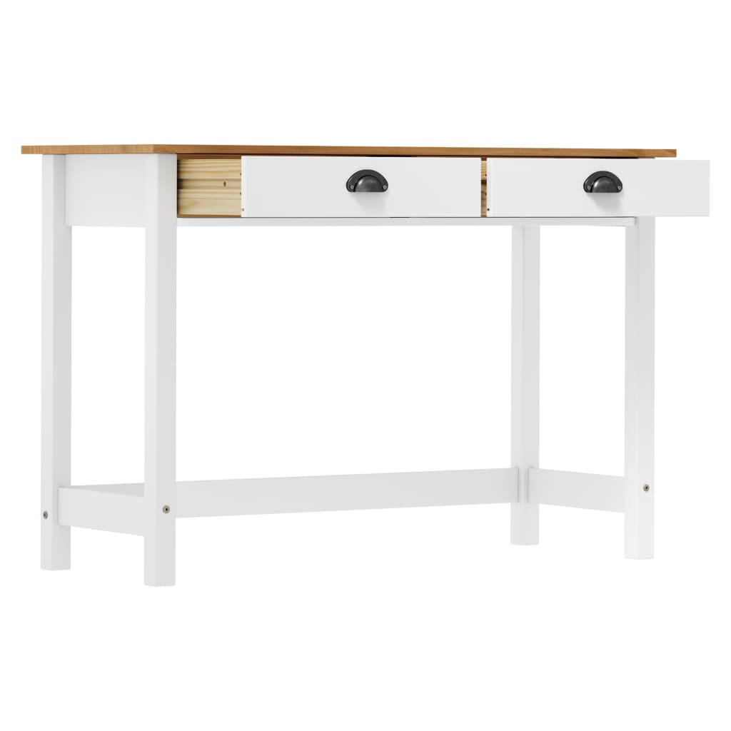 Wandtafel Hill 2 lades 110x45x74 cm massief grenenhout is nu te koop bij PeponiXL, paradijselijk wonen!