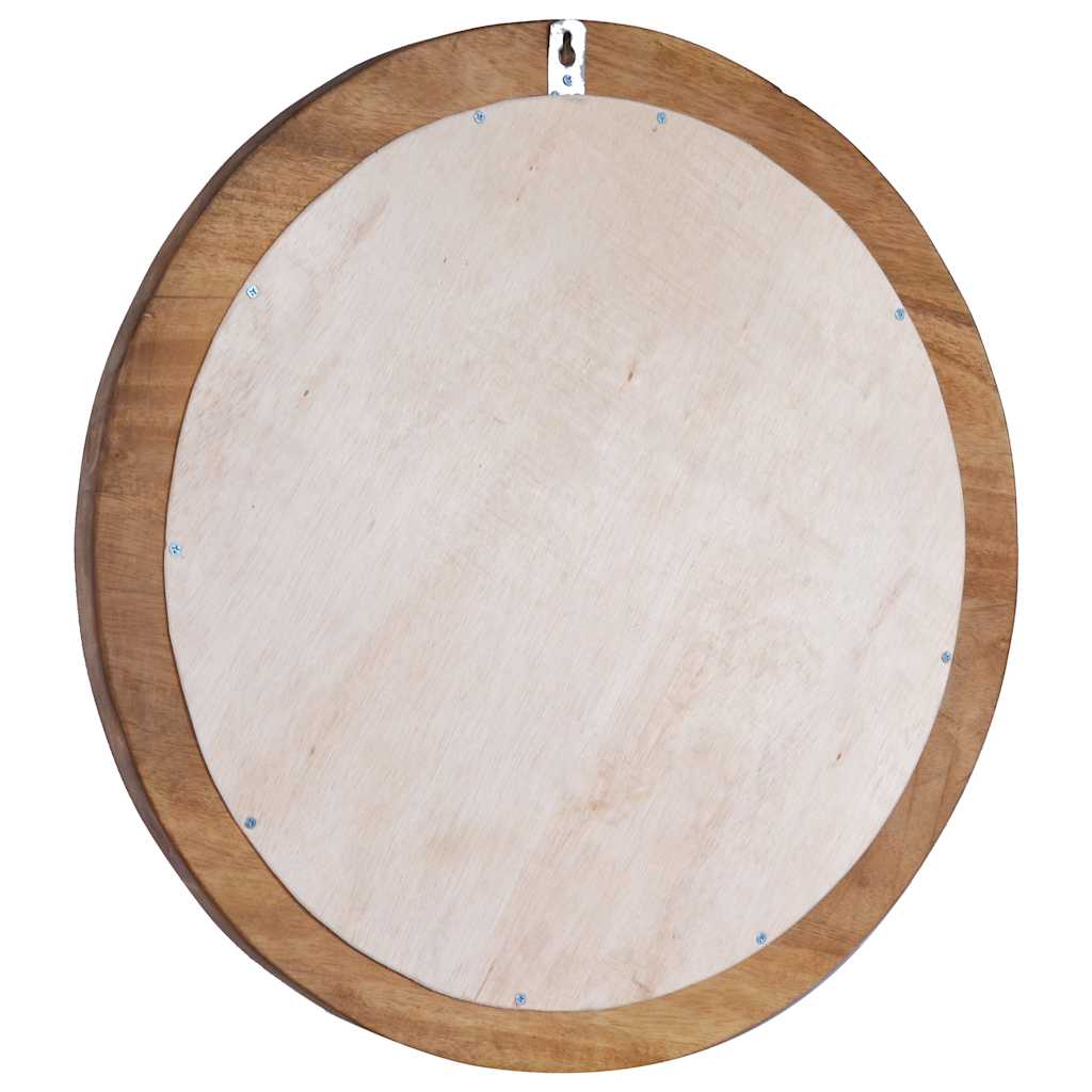 Wandspiegel rond 60 cm teakhout is nu te koop bij PeponiXL, paradijselijk wonen!