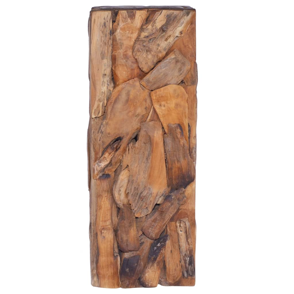 Bijzettafel 30x30x80 cm massief teakhout is nu te koop bij PeponiXL, paradijselijk wonen!