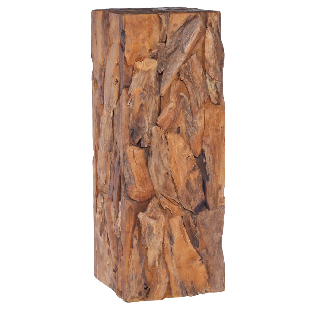 Bijzettafel 30x30x80 cm massief teakhout is nu te koop bij PeponiXL, paradijselijk wonen!