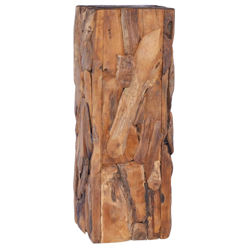 Bijzettafel 30x30x80 cm massief teakhout is nu te koop bij PeponiXL, paradijselijk wonen!