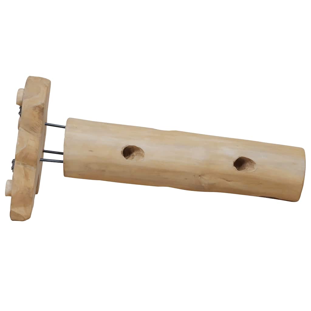 Wijnrek voor 8 flessen 40x30x80 cm massief teakhout is nu te koop bij PeponiXL, paradijselijk wonen!