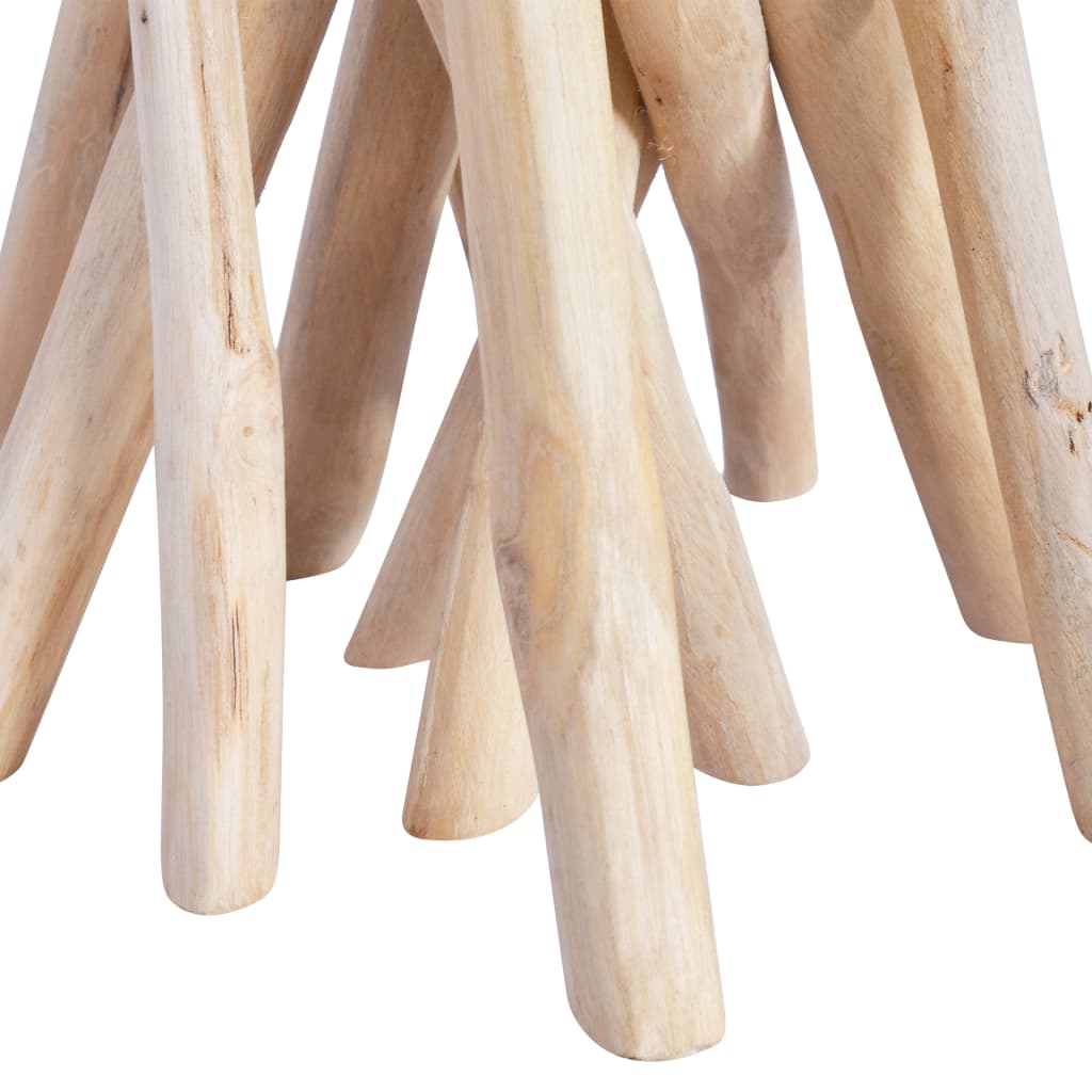 Salontafel met glazen blad 35x50 cm massief teakhout is nu te koop bij PeponiXL, paradijselijk wonen!