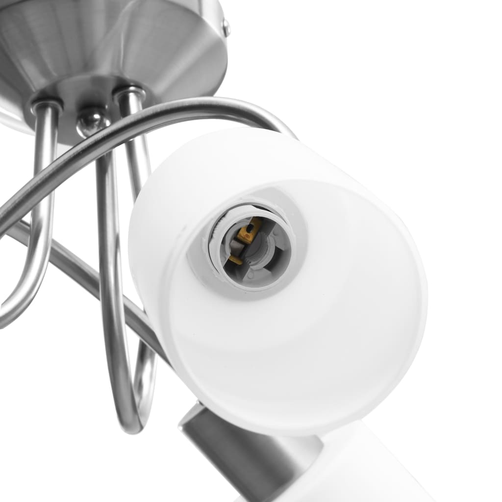 Plafondlamp met keramieke cilindervormige kappen 3xE14 wit is nu te koop bij PeponiXL, paradijselijk wonen!
