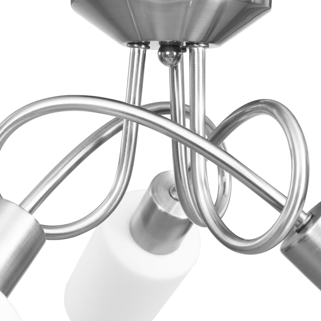 Plafondlamp met keramieke cilindervormige kappen 3xE14 wit is nu te koop bij PeponiXL, paradijselijk wonen!