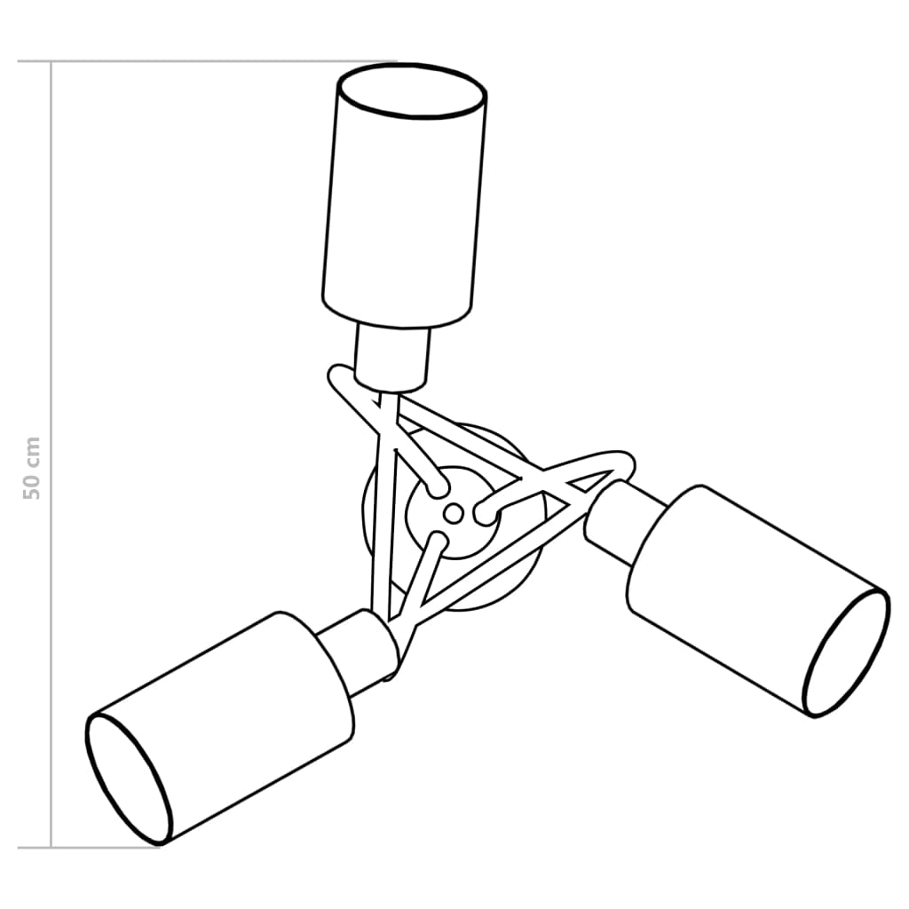 Plafondlamp met keramieke cilindervormige kappen 3xE14 wit is nu te koop bij PeponiXL, paradijselijk wonen!
