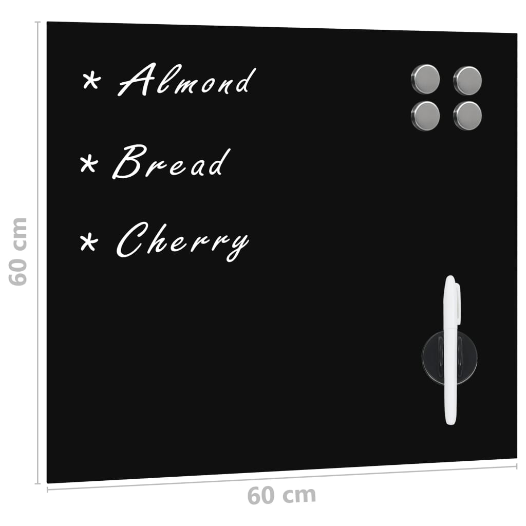 Magneetbord voor aan de wand 60x60 cm glas is nu te koop bij PeponiXL, paradijselijk wonen!