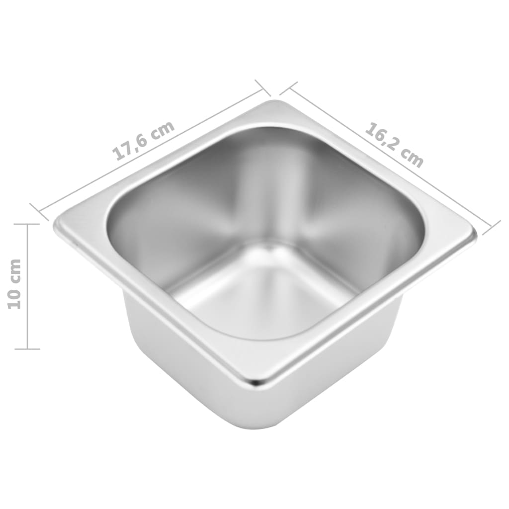 Gastronormbakkenhouder met 4 GN 1/6 bakken roestvrij staal is nu te koop bij PeponiXL, paradijselijk wonen!