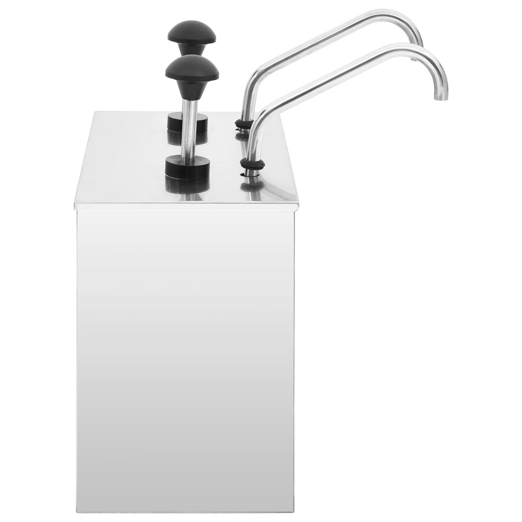 Sausdispenser 2x3,5 L roestvrij staal is nu te koop bij PeponiXL, paradijselijk wonen!