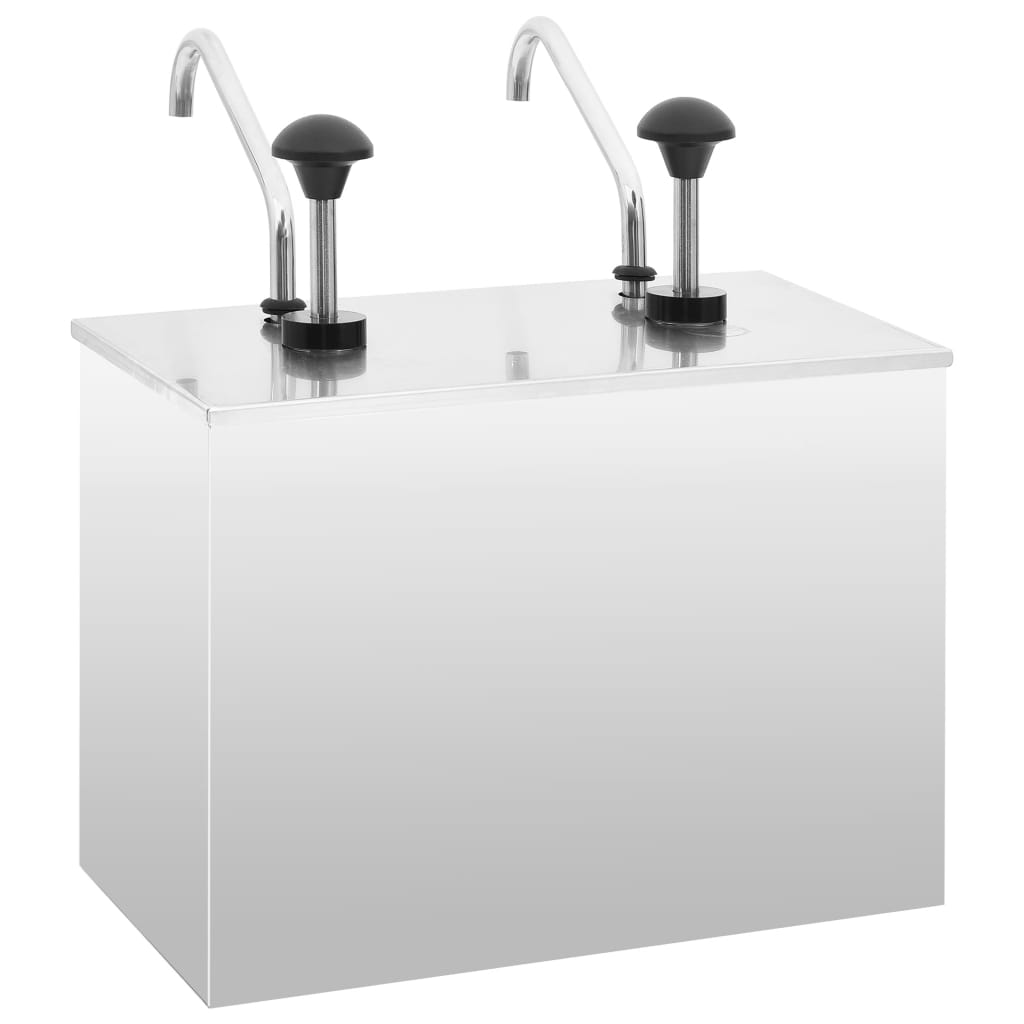 Sausdispenser 2x3,5 L roestvrij staal is nu te koop bij PeponiXL, paradijselijk wonen!