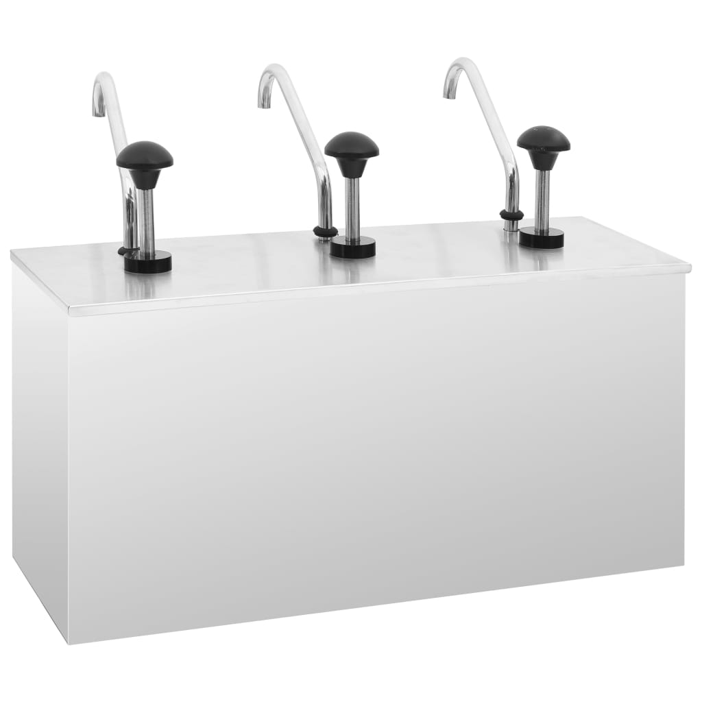 Sausdispenser 3x3,5 L roestvrij staal is nu te koop bij PeponiXL, paradijselijk wonen!
