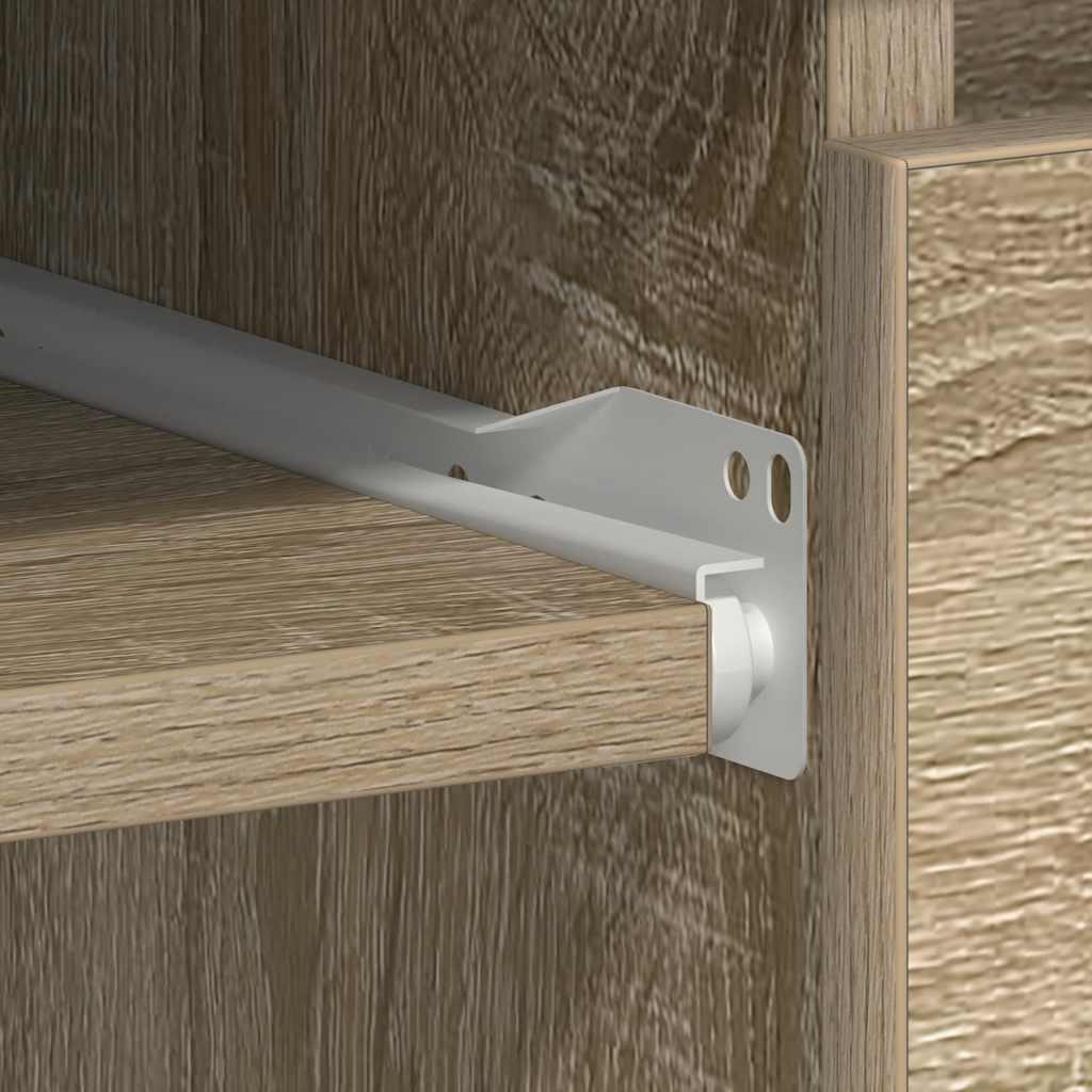 Bureau 90x45x76 cm bewerkt hout sonoma eikenkleurig is nu te koop bij PeponiXL, paradijselijk wonen!