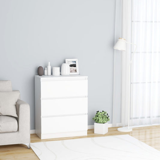 Dressoir 60x35x76 cm bewerkt hout wit is nu te koop bij PeponiXL, paradijselijk wonen!