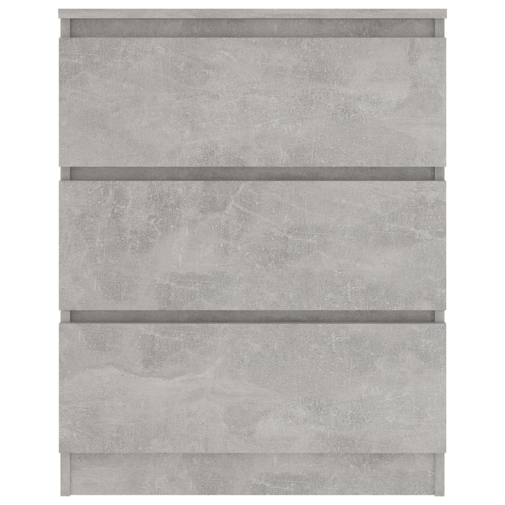 Dressoir 60x35x76 cm bewerkt hout betongrijs is nu te koop bij PeponiXL, paradijselijk wonen!