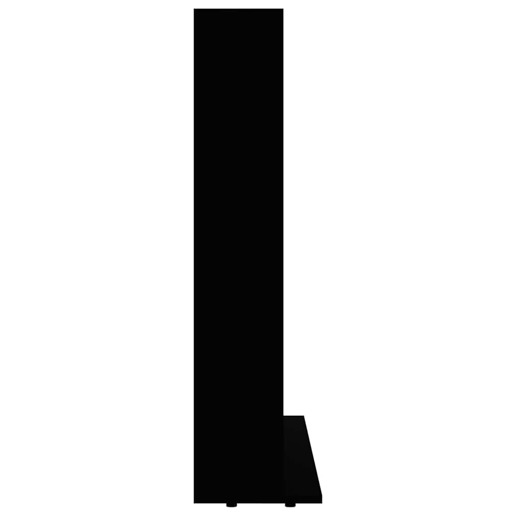Cd-kast 100x23x89,5 cm bewerkt hout zwart