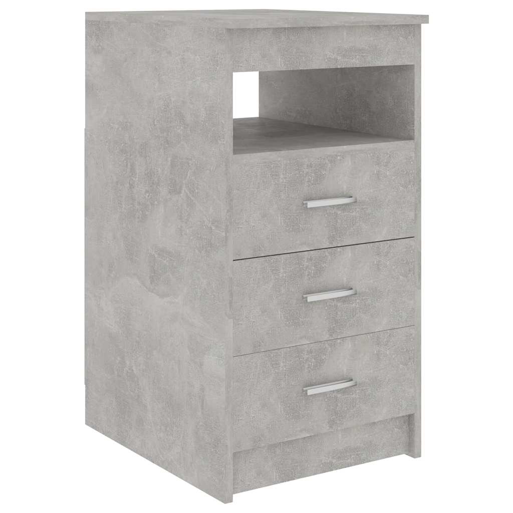 Ladekast 40x50x76 cm bewerkt hout betongrijs is nu te koop bij PeponiXL, paradijselijk wonen!