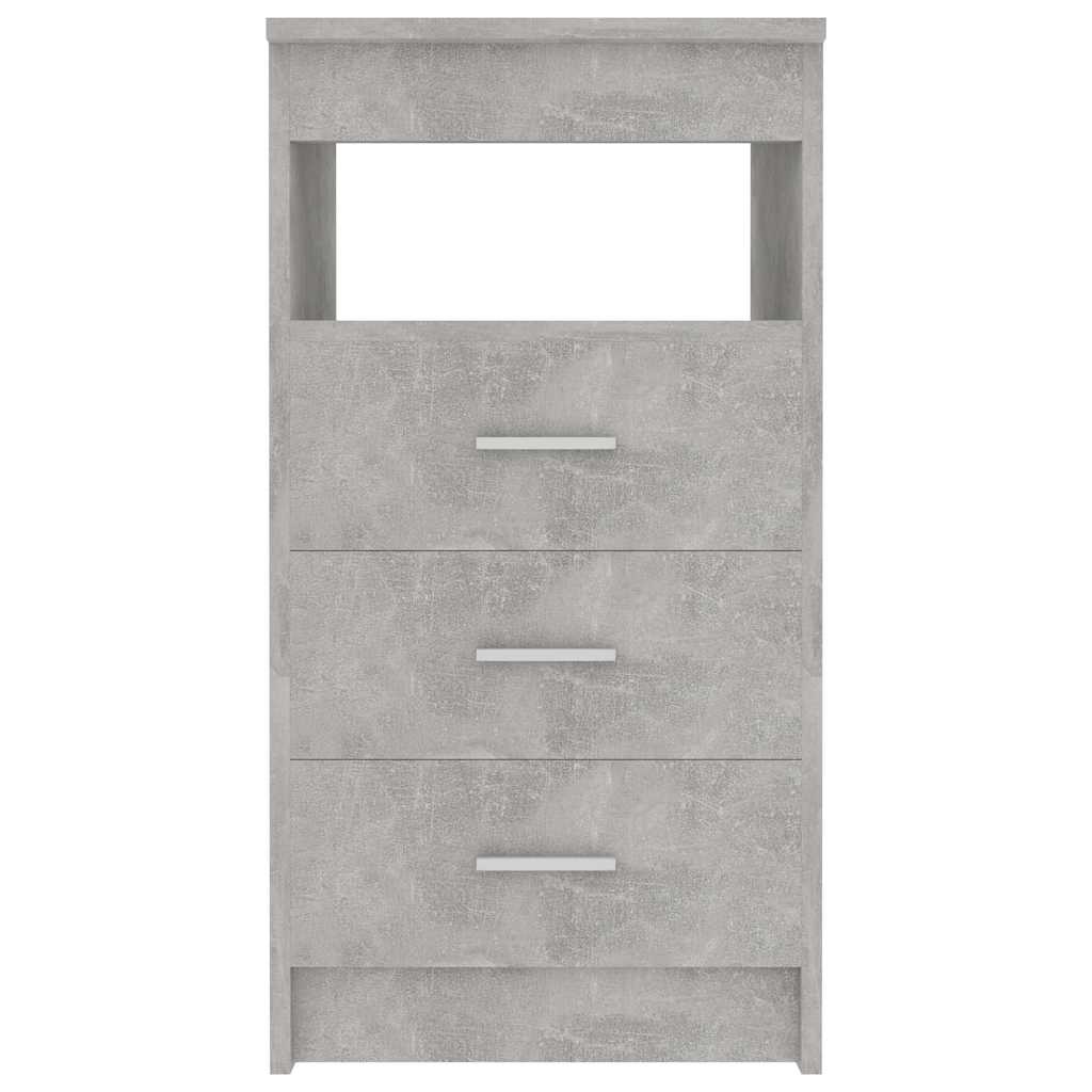 Ladekast 40x50x76 cm bewerkt hout betongrijs is nu te koop bij PeponiXL, paradijselijk wonen!