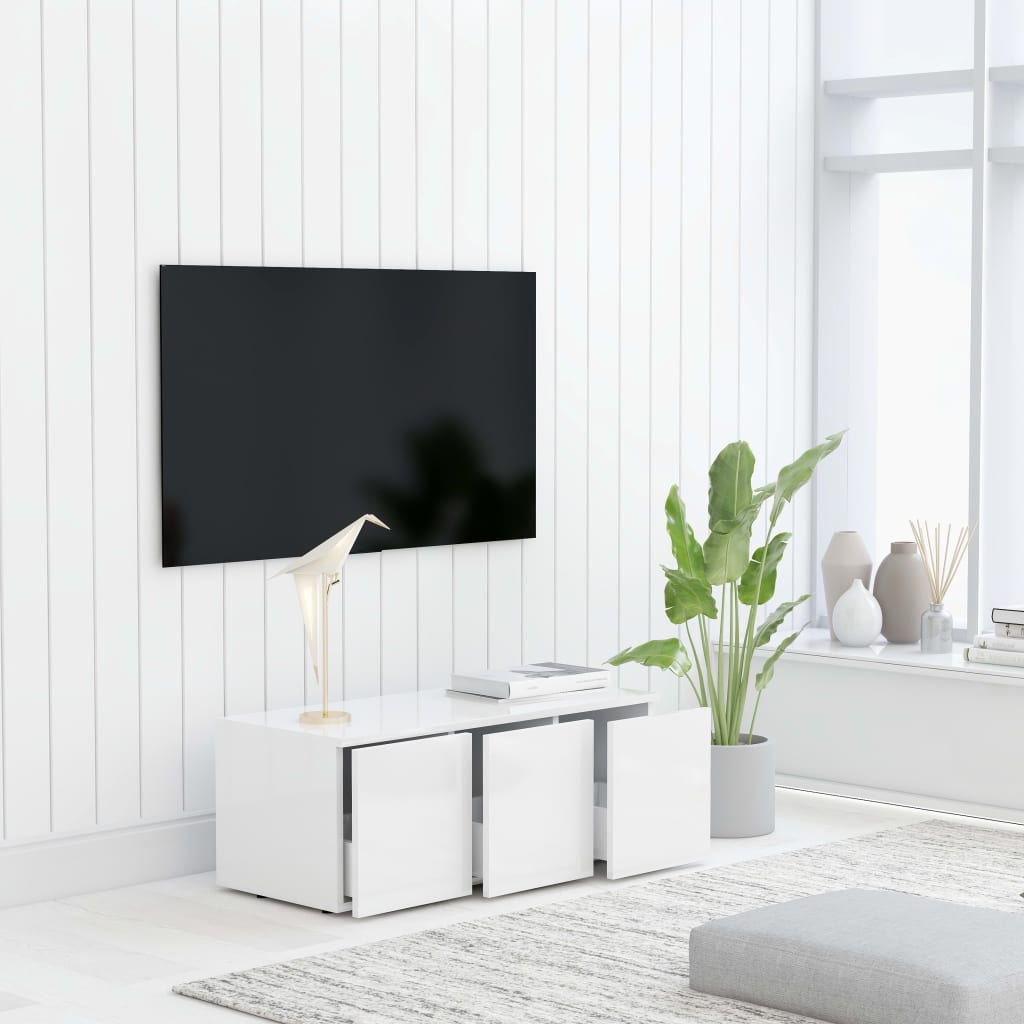 Tv-meubel 80x34x30 cm bewerkt hout wit is nu te koop bij PeponiXL, paradijselijk wonen!