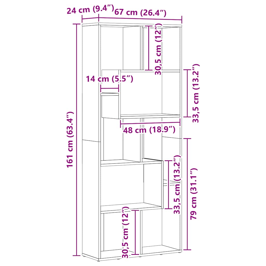 Boekenkast 67x24x161 cm bewerkt hout zwart is nu te koop bij PeponiXL, paradijselijk wonen!