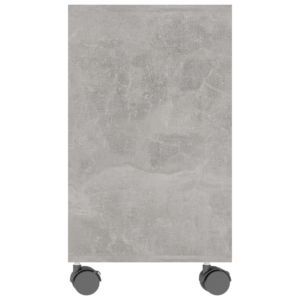 Bijzettafel 70x35x55 cm bewerkt hout betongrijs is nu te koop bij PeponiXL, paradijselijk wonen!