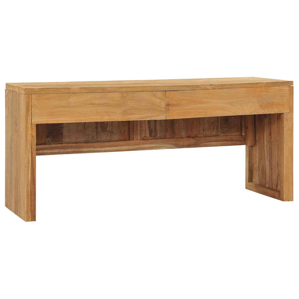 Tv-meubel 100x35x45 cm massief teakhout is nu te koop bij PeponiXL, paradijselijk wonen!