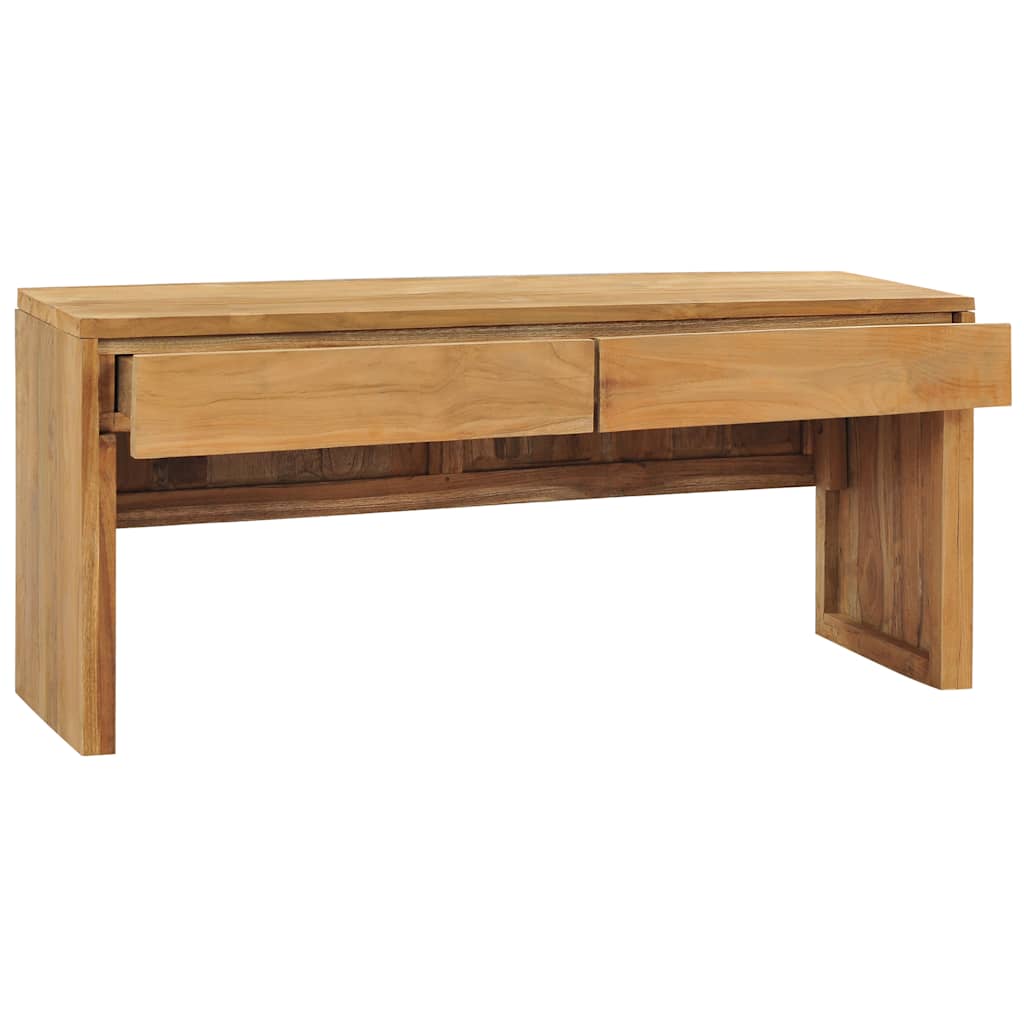 Tv-meubel 100x35x45 cm massief teakhout is nu te koop bij PeponiXL, paradijselijk wonen!