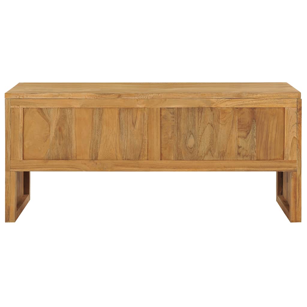 Tv-meubel 100x35x45 cm massief teakhout is nu te koop bij PeponiXL, paradijselijk wonen!