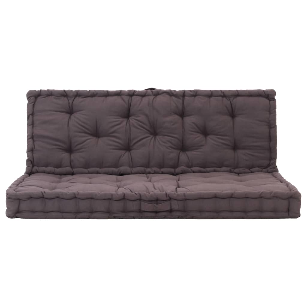 Palletvloerkussens 2 st katoen antraciet is nu te koop bij PeponiXL, paradijselijk wonen!
