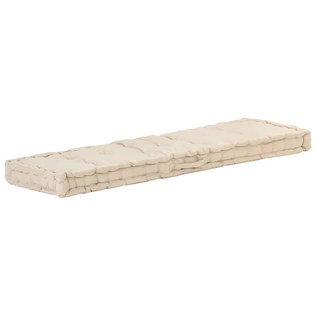 Palletvloerkussens 2 st katoen beige is nu te koop bij PeponiXL, paradijselijk wonen!