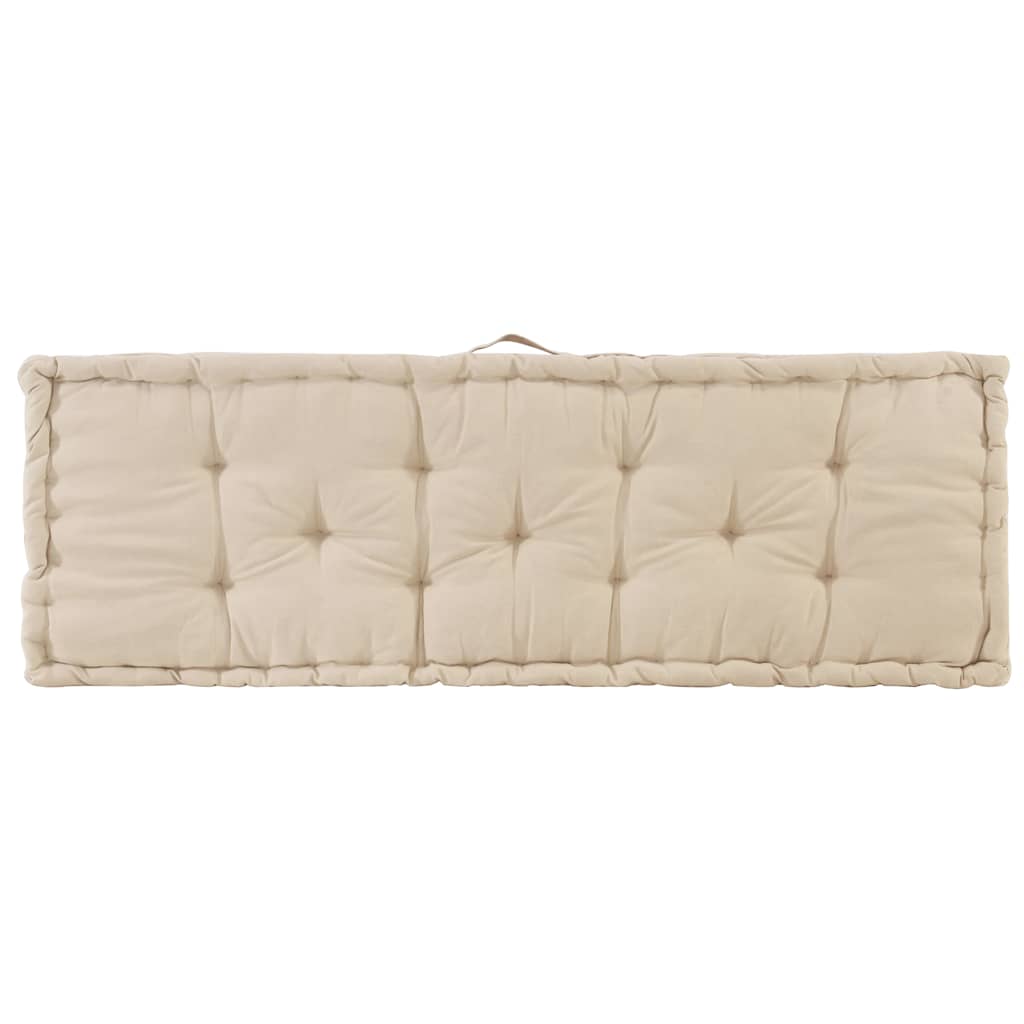 Palletvloerkussens 2 st katoen beige is nu te koop bij PeponiXL, paradijselijk wonen!