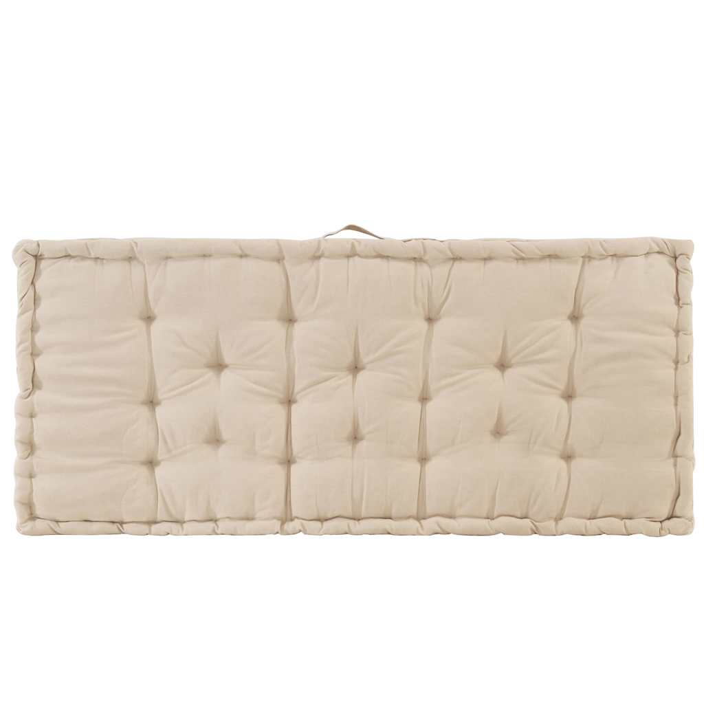 Palletvloerkussens 2 st katoen beige is nu te koop bij PeponiXL, paradijselijk wonen!