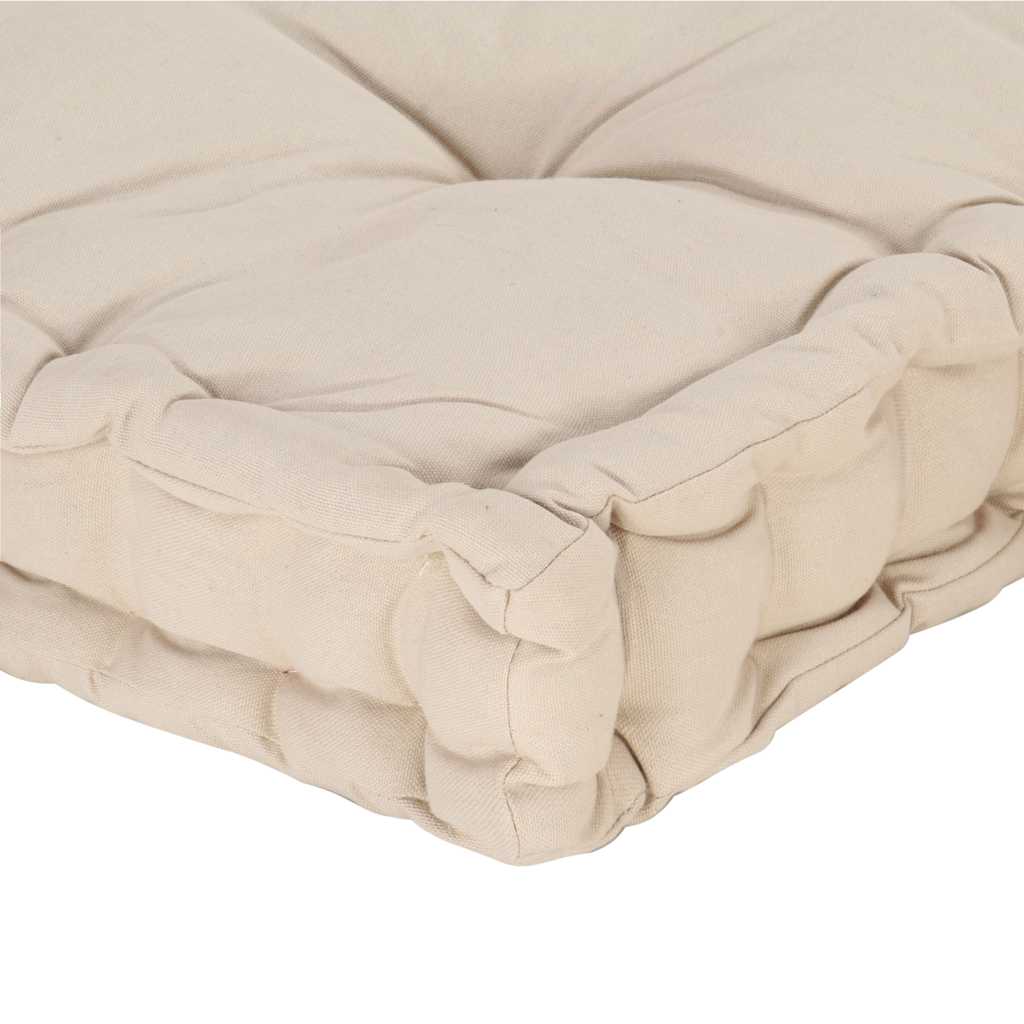 Palletvloerkussens 2 st katoen beige is nu te koop bij PeponiXL, paradijselijk wonen!
